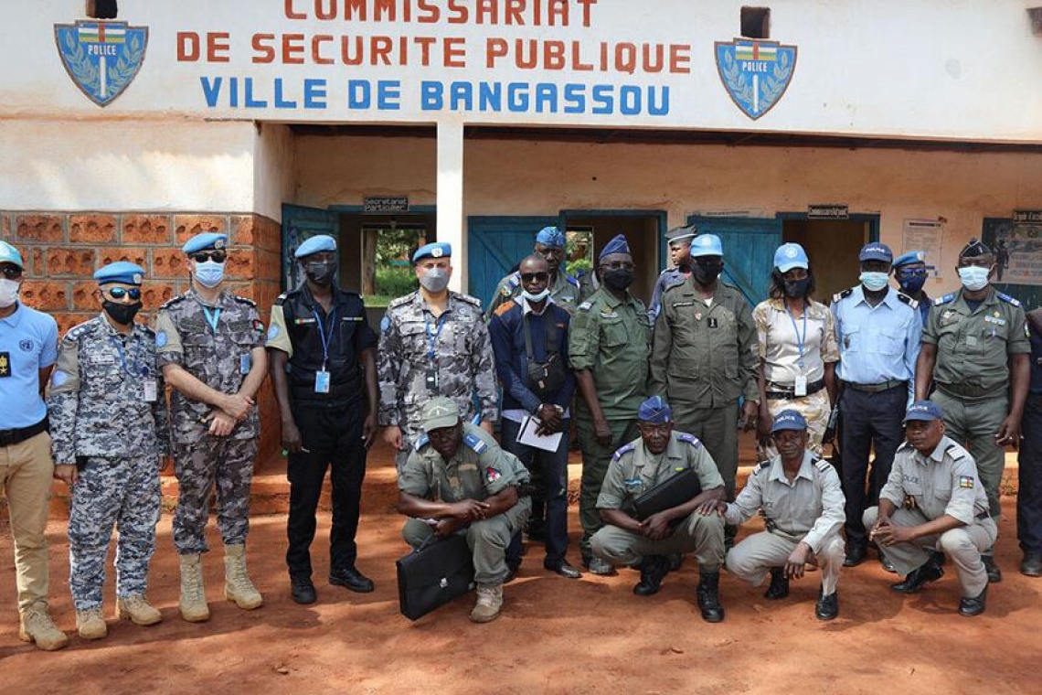 Le Commissaire adjoint de la Police des Nations Unies à Bangassou pour s'imprégner des réalités du terrain