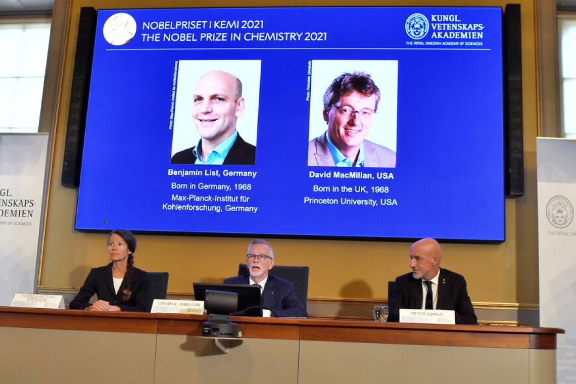 Le prix nobel de chimie a été attribué à l’allemand Benjamin List et à l’americain David Macmilan