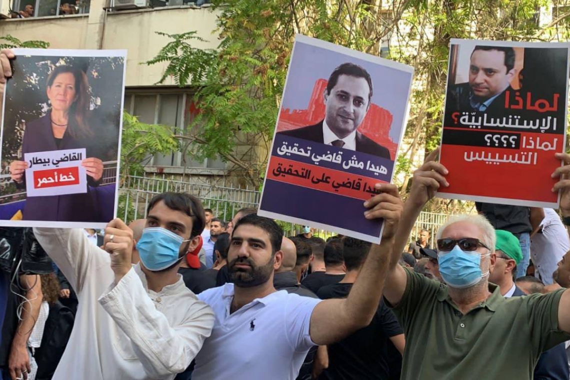 LIBAN : Une manifestation contre le juge d’instruction Tarek Bitar dégénère