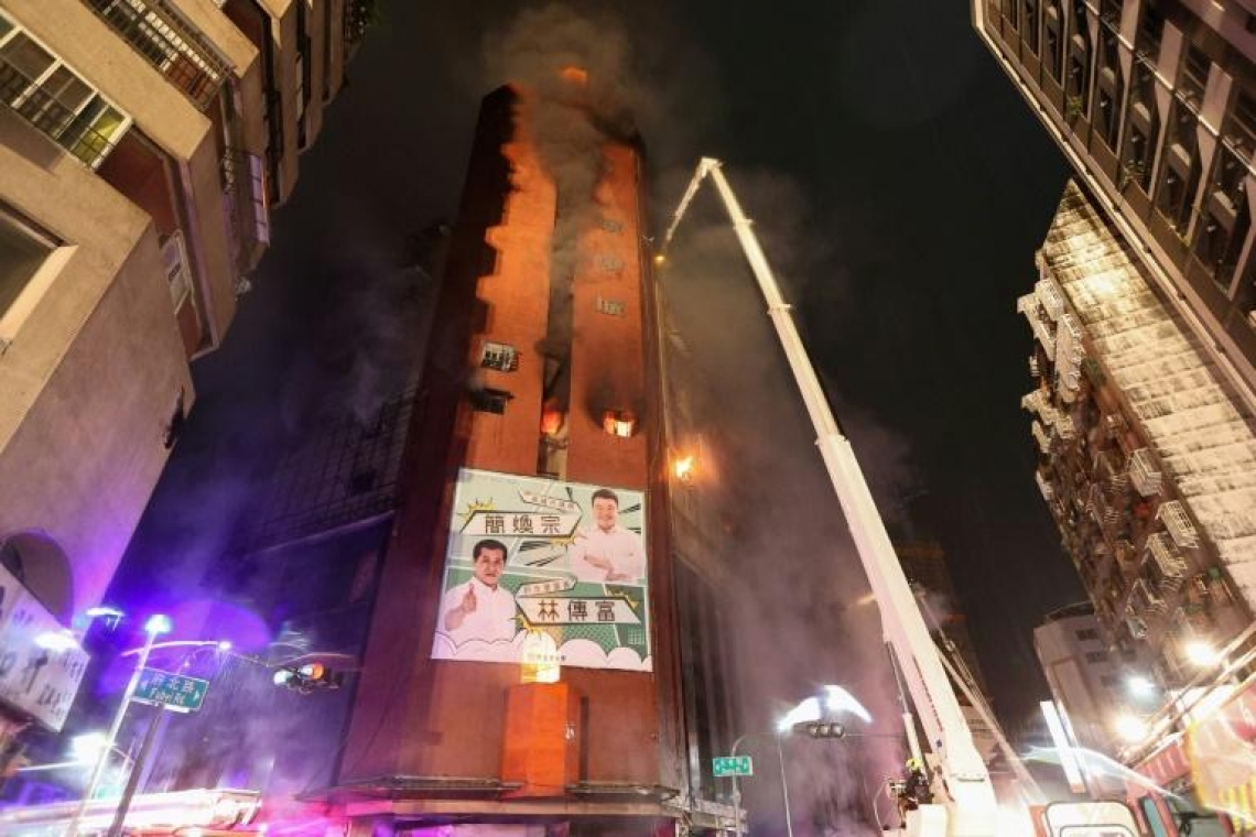 Taïwan : 46 morts et plusieurs blessés dans l'incendie d'un immeuble