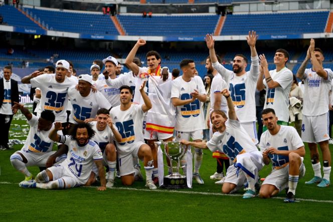 Sport  / Football / Liga : Le Real Madrid Champion d'Espagne pour la 35è fois de son histoire