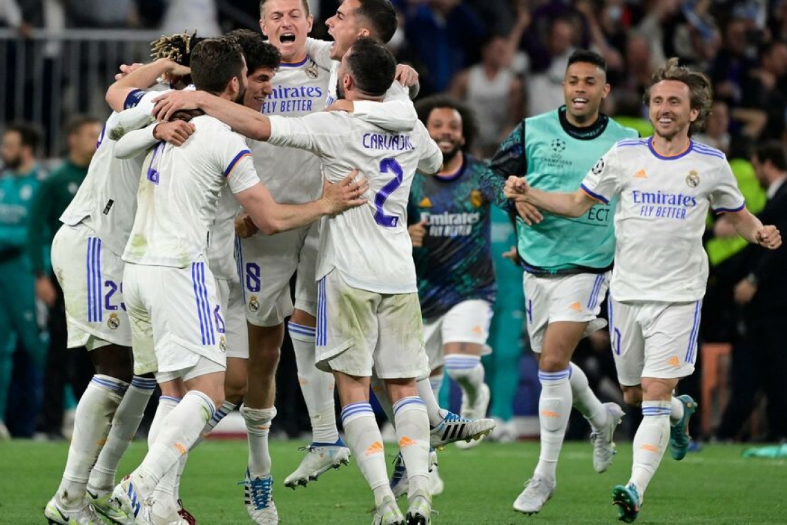 Sport / Football /League des Champions : Le Real Madrid en finale 