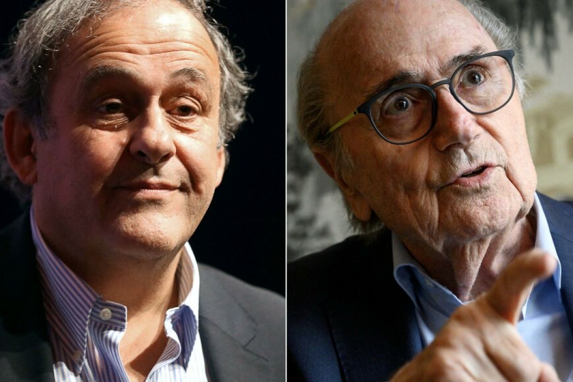 Un an et huit mois de prison avec sursis requis contre Blatter et Platini 