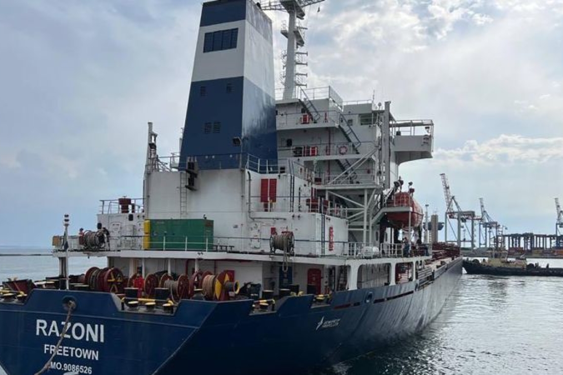 Ukraine : un navire chargé de céréales à destination du Liban devrait finalement rejoindre la Syrie (RFI)