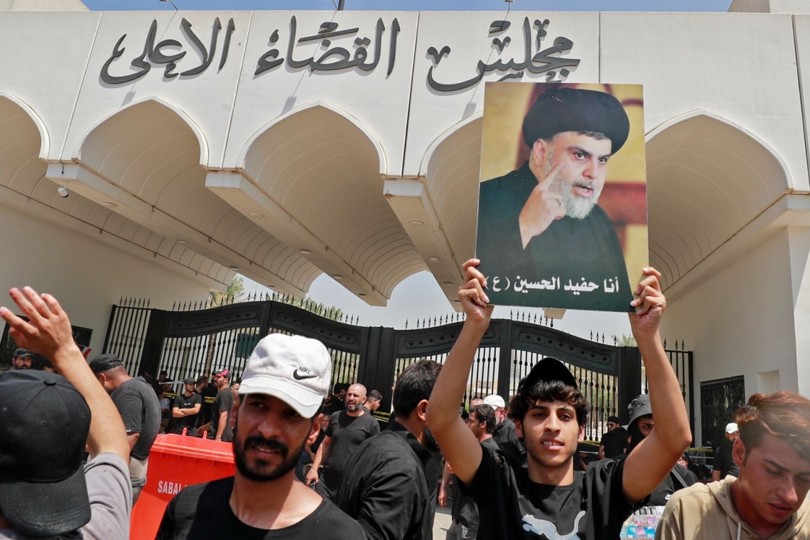 Irak : Sit-in des manifestants pro-Sadr devant la plus haute instance judiciaire