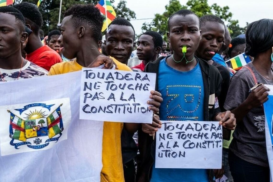 RCA : Protestation contre le projet de changement de constitution