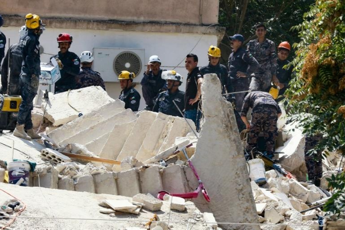 Jordanie : Quatorze morts dans l'effondrement d'un immeuble à Amman