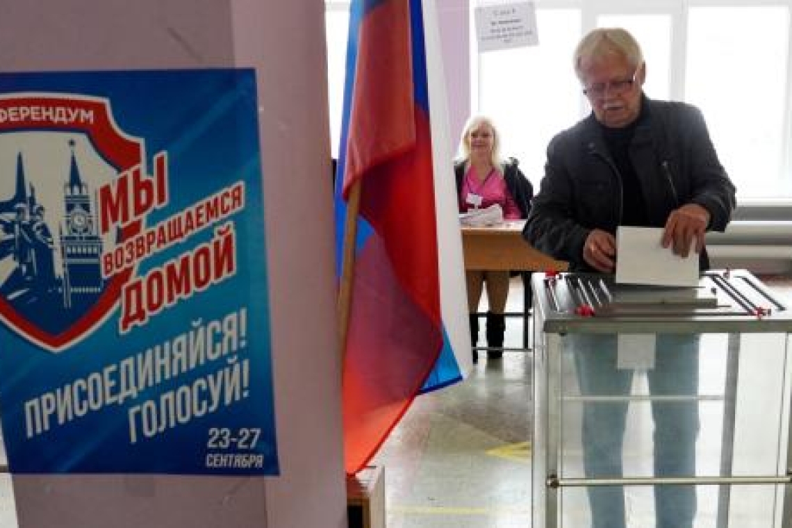 Votes d’annexion en Ukraine : La commission électorale russe annonce le «oui» en tête