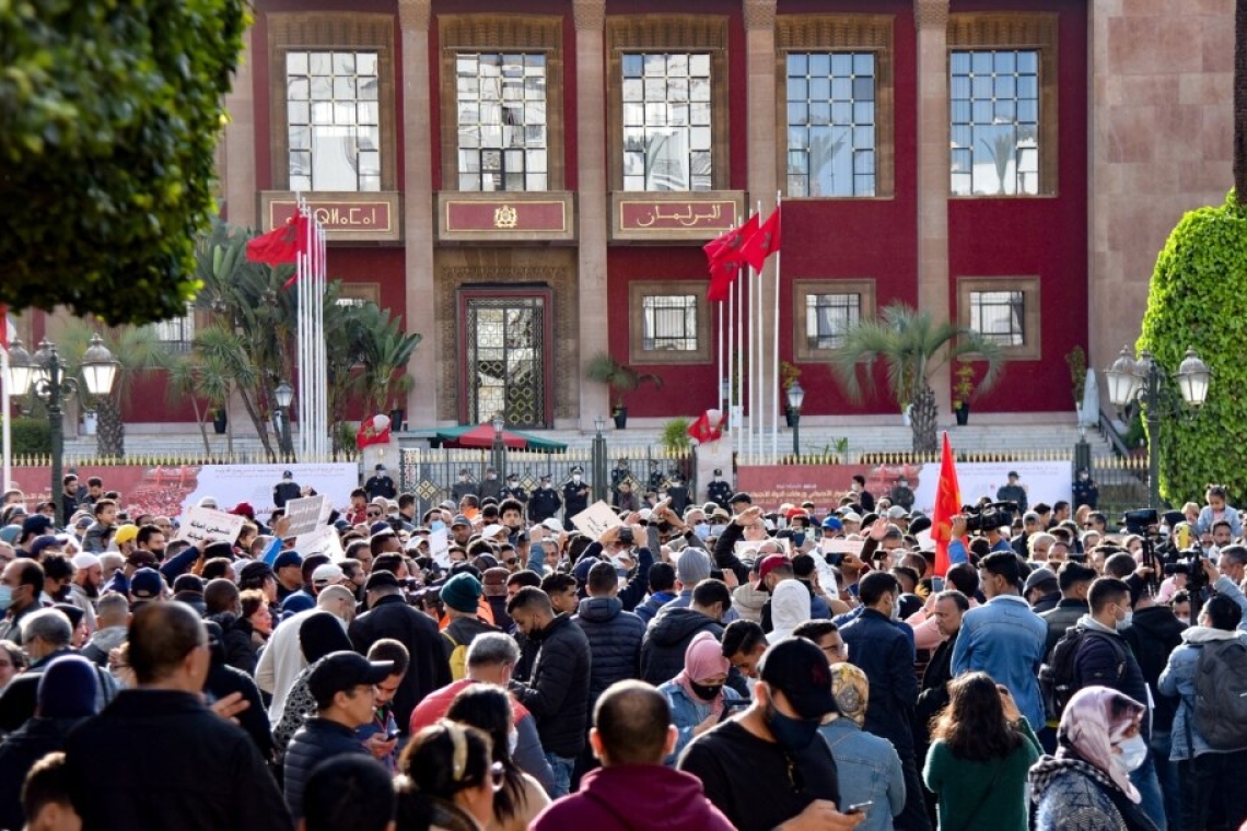  Maroc : Une manifestation contre la cherté de la vie devant le parlement