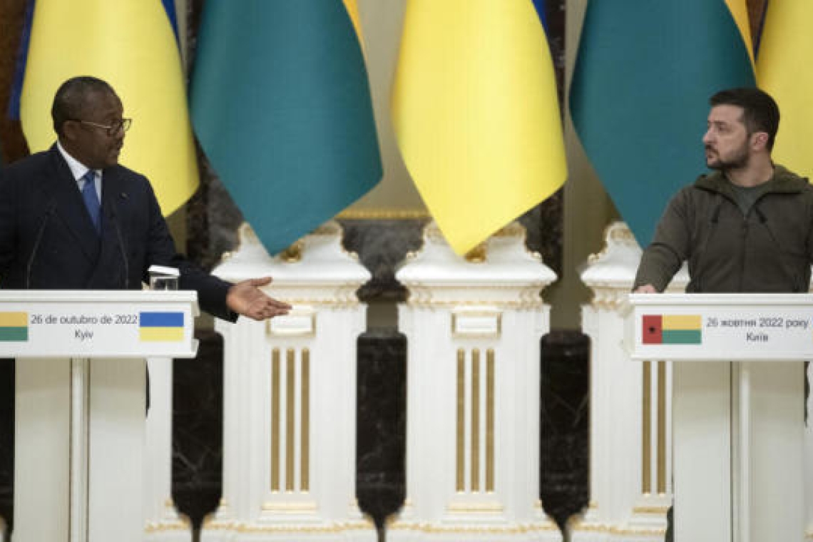 Guerre en Ukraine : À Kiev, le président Embalo appelle au rapprochement de «deux pays frères»