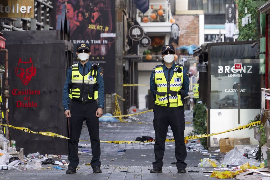 Corée du Sud : Critiquée après la bousculade meurtrière de Séoul, la police reconnaît son manque d'anticipation