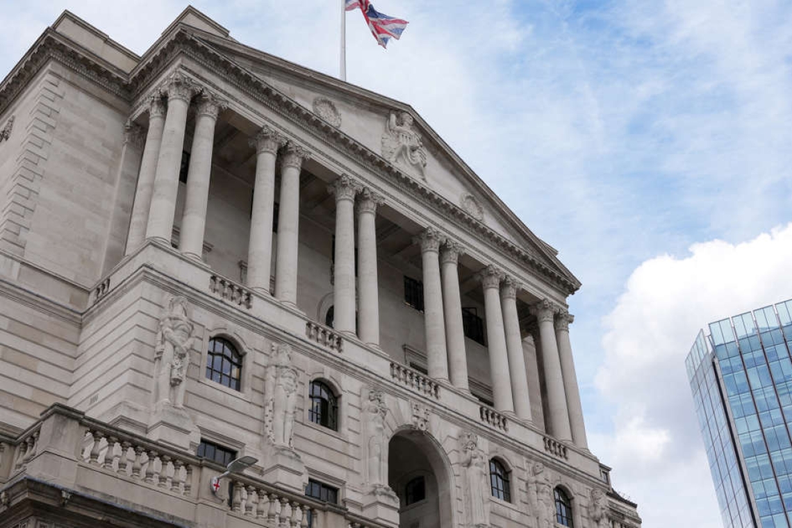 Inflation: la Banque d'Angleterre relève son taux directeur à un niveau inédit depuis 1989