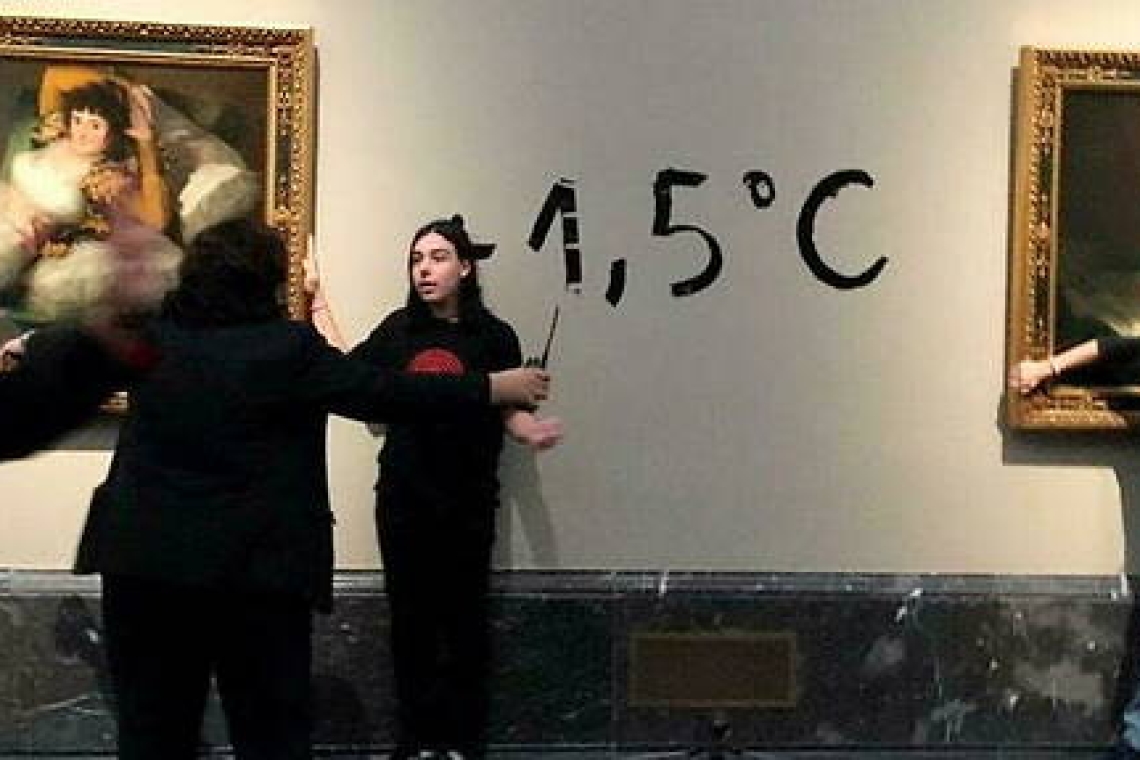 Climat : Deux militantes écologistes s’en prennent à deux tableaux de Goya en Espagne