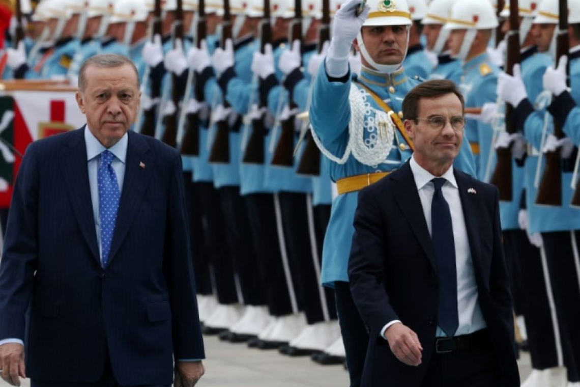 Otan : le Premier ministre suédois à Ankara pour convaincre Erdogan