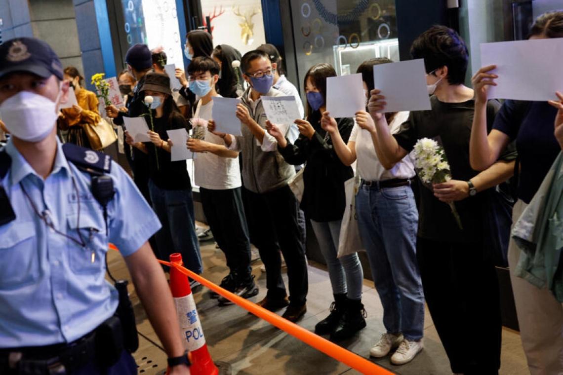 Hong Kong: timides actions de solidarité avec les manifestants chinois