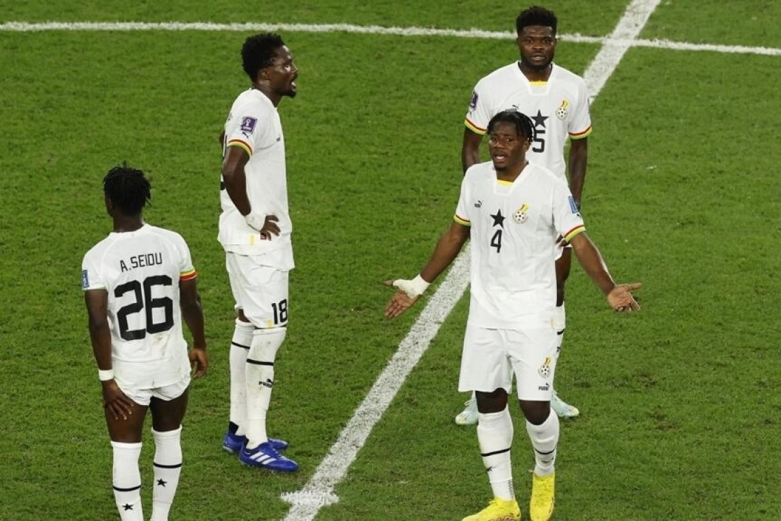 Coupe du monde 2022: le Ghana encore éliminé par l’Uruguay, sa Némésis