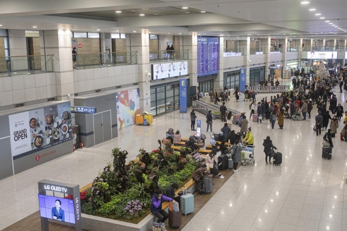 Corée du Sud: cinq Russes ont fui la protestation coincés dans l'aéroport d'Incheon