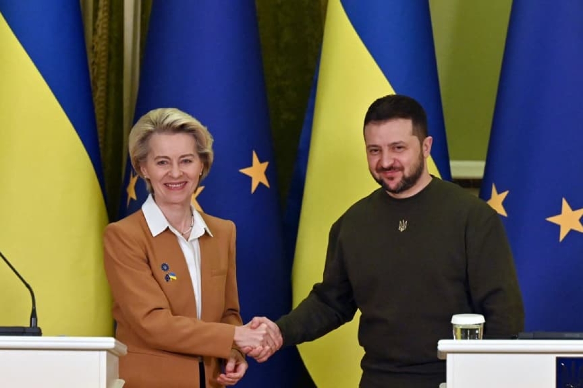 Von der Leyen assure l'Ukraine du soutien de l'UE à son arrivée à Kiev