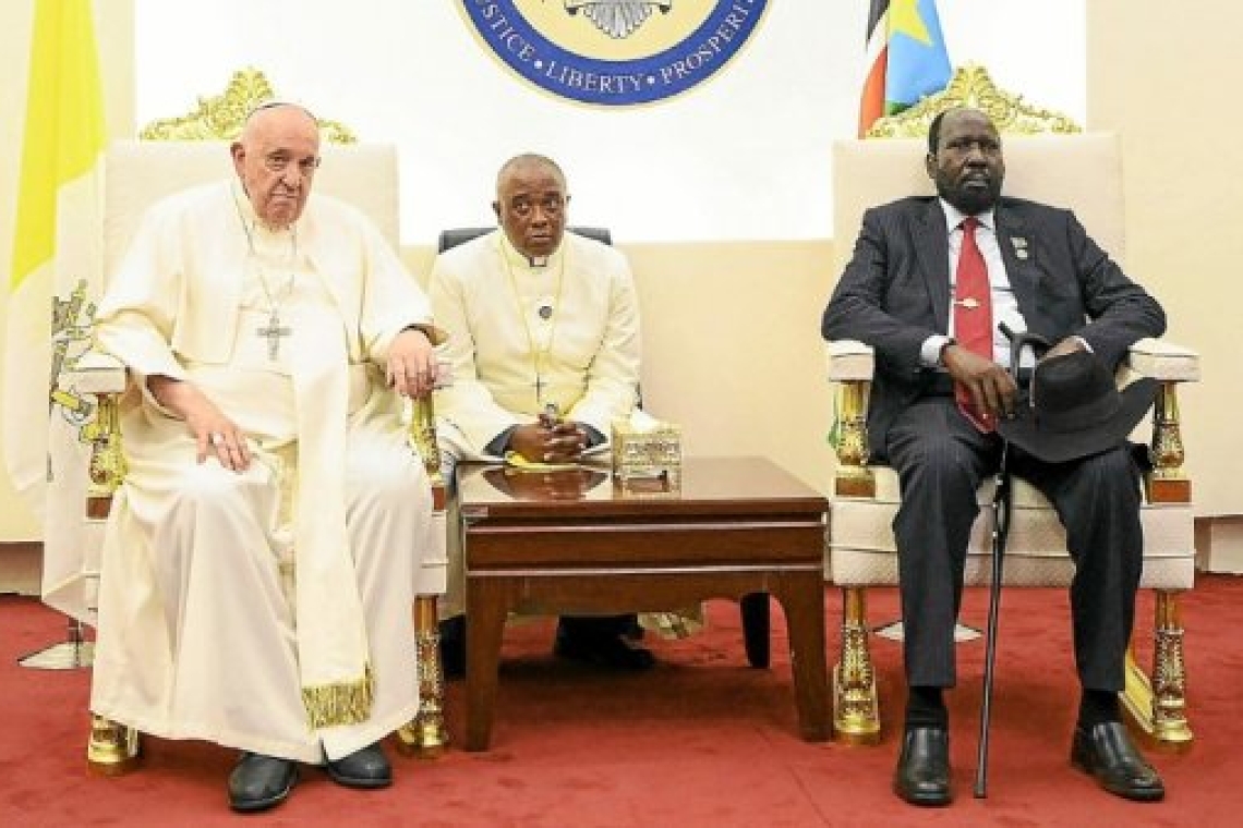 Soudan du Sud: le pape appelle à un «nouveau sursaut»