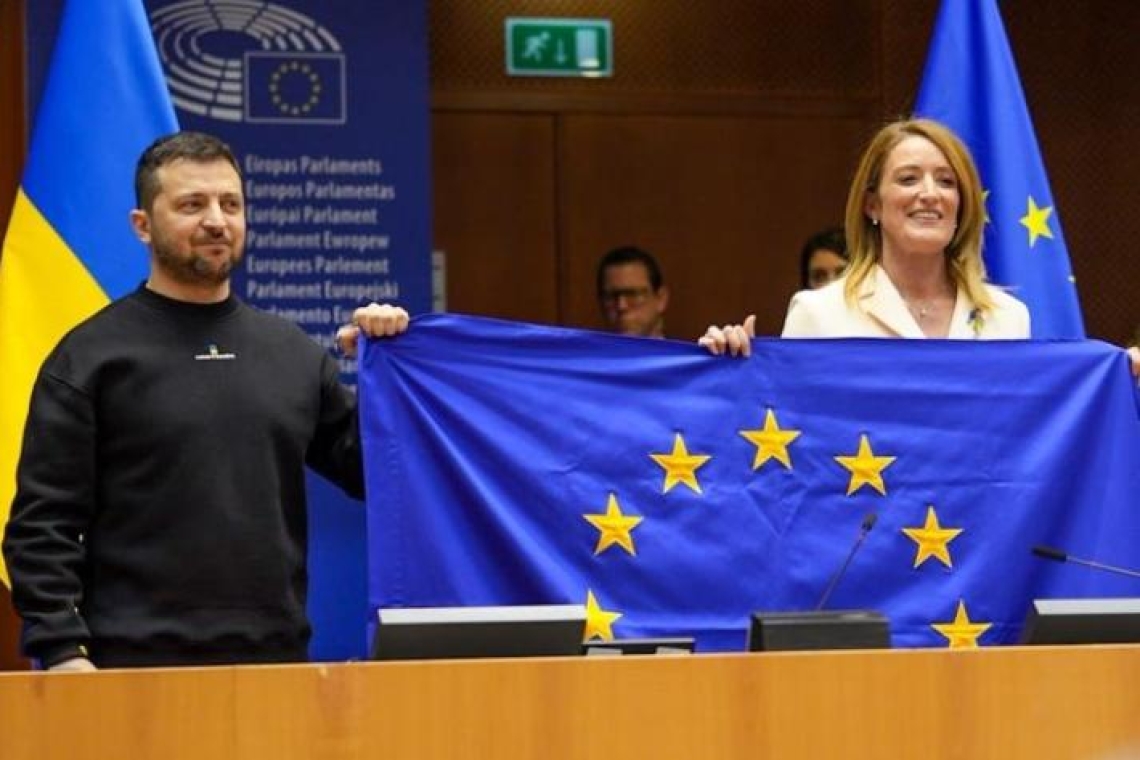Au Parlement européen, Zelensky démontre que l’avenir de l’Europe est lié à celui de l’Ukraine