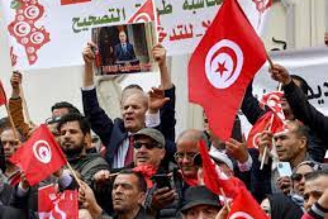 Tunisie: Une manifestation de soutien au président Kaïs Saïed