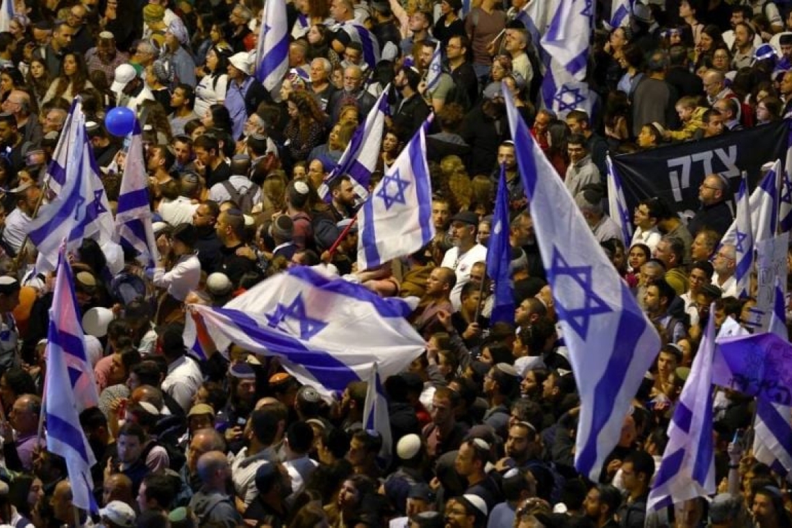  Israël : Une mobilisation massive des partisans de la réforme de la justice