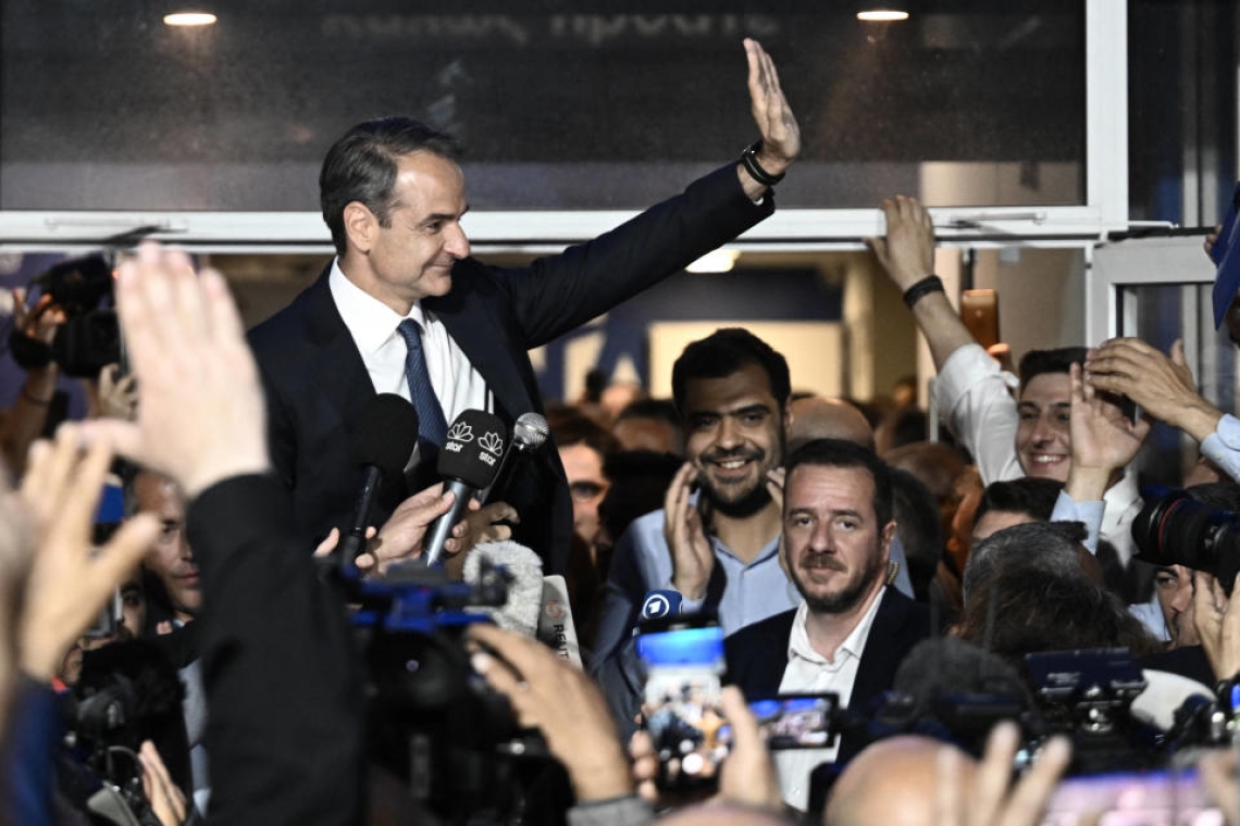 Législatives 2023 en Grèce : les conservateurs de Mitsotakis seraient en tête, d'après les premiers chiffres