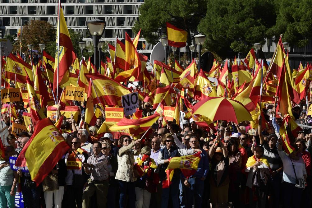 Manifestation à Madrid pour protester contre l'amnistie des indépendantistes catalans