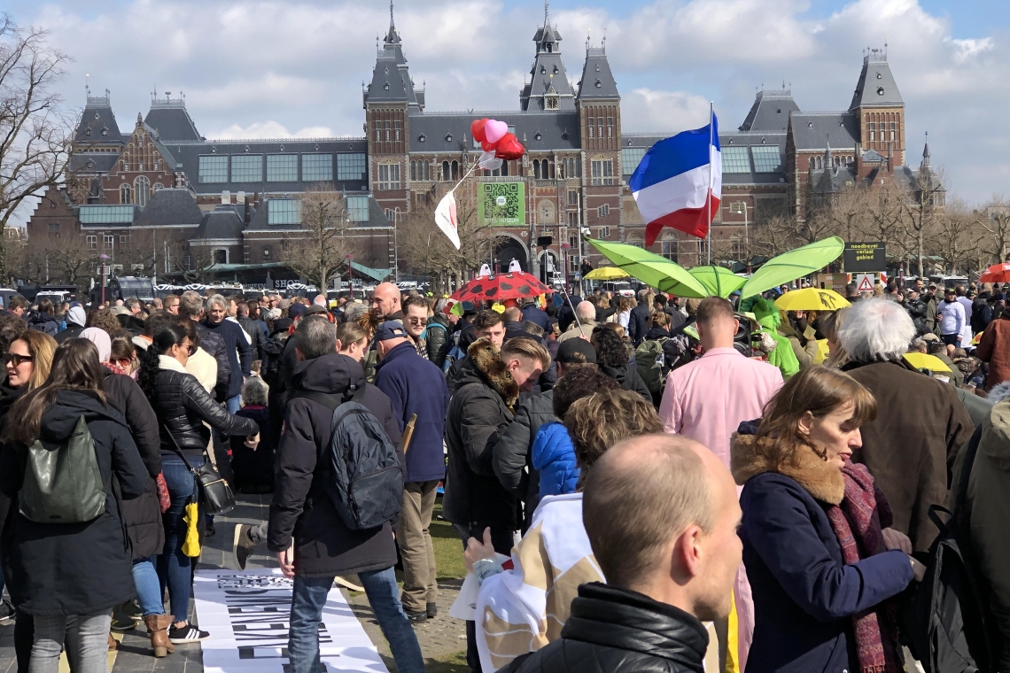 Manifestation en faveur de la justice climatique à Amsterdam