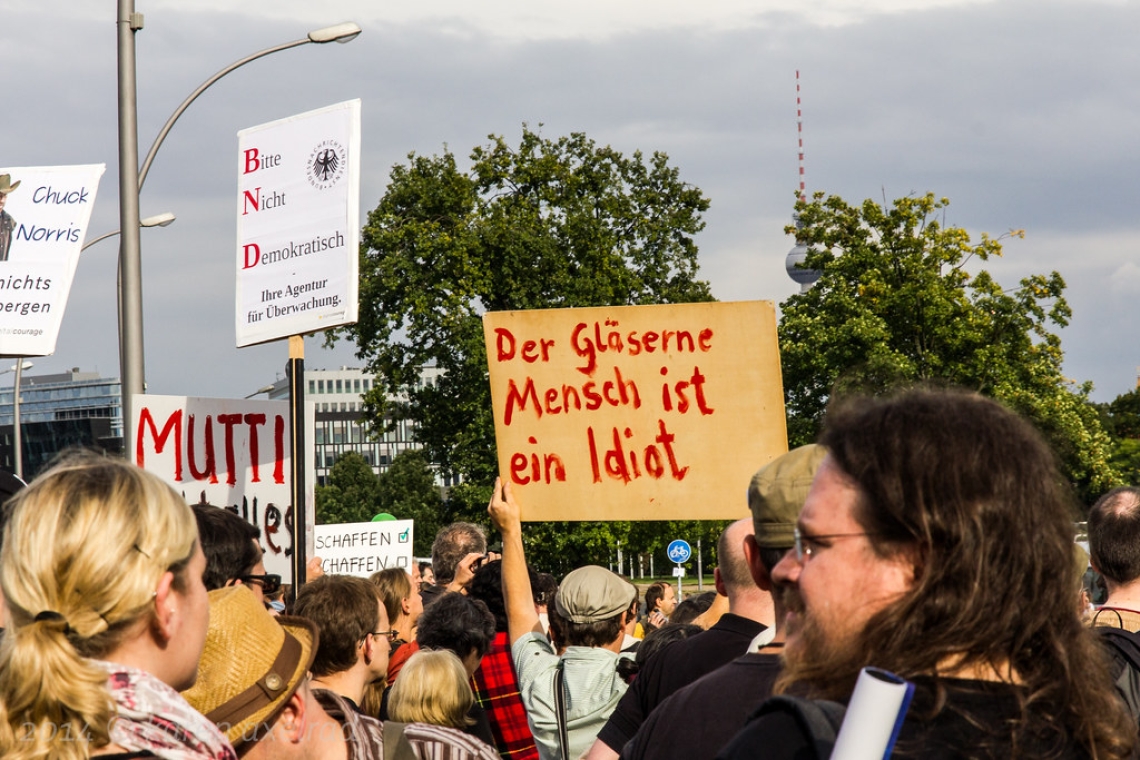 Manifestation contre les réformes européennes en matière d'asile à Berlin 