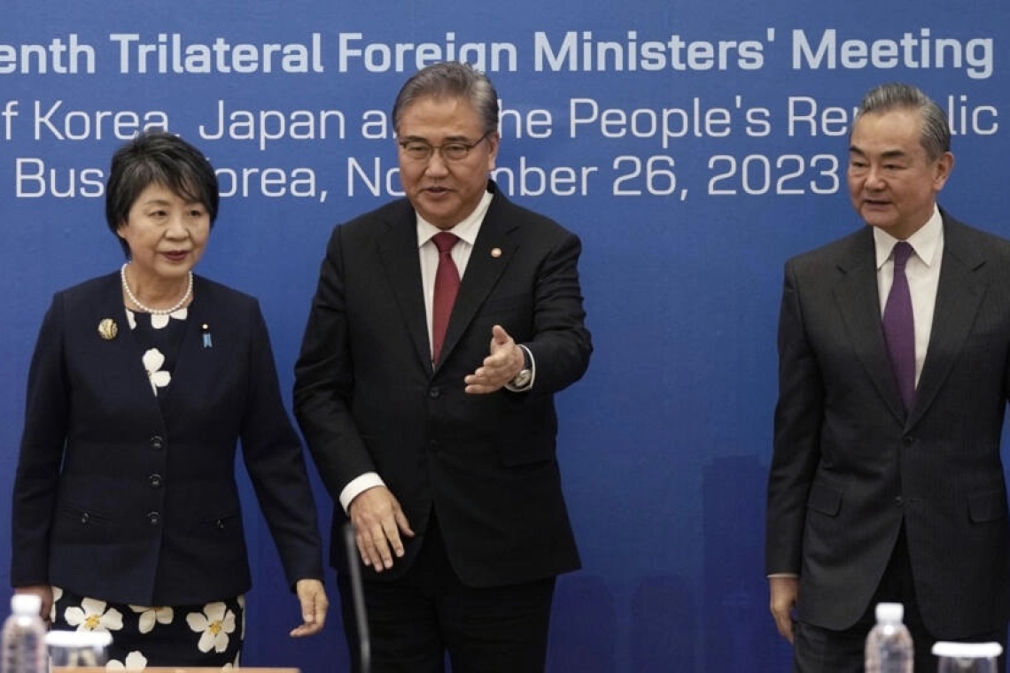 Réunion trilatérale entre la Corée, le Japon et la Chine : Les sujets de dissension se multiplient