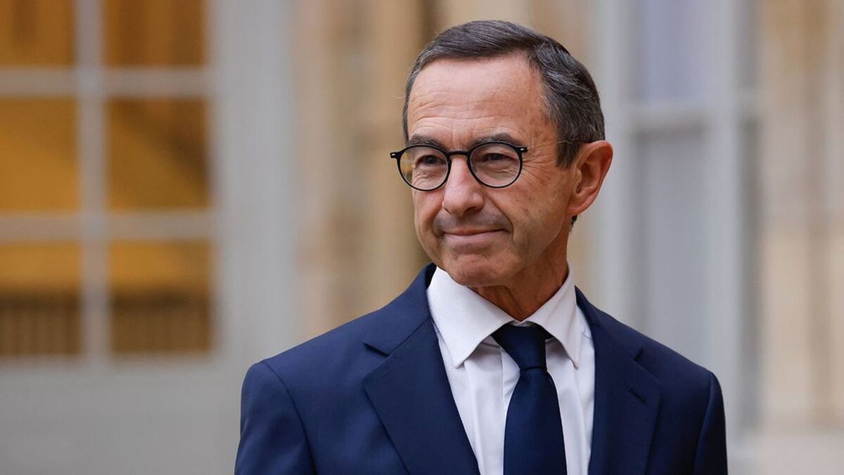 Bruno Retailleau Ministre de l Interieur. Gouvernement Michel Barnier, premiere reunion a Matignon. Paris, FRANCE-23/09/2024.//04MEIGNEUX_meigneuxA021/Credit:ROMUALD MEIGNEUX/SIPA/2409231634