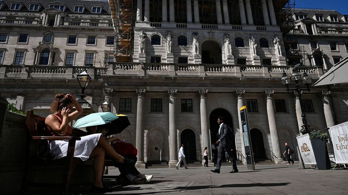 A view of the Bank of England in London, Britain, July 27, 2026. REUTERS/Chris J. Ratcliffe