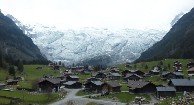 Un village dévasté par l’éboulement d’un glacier, la montagne sous la menace du réchauffement