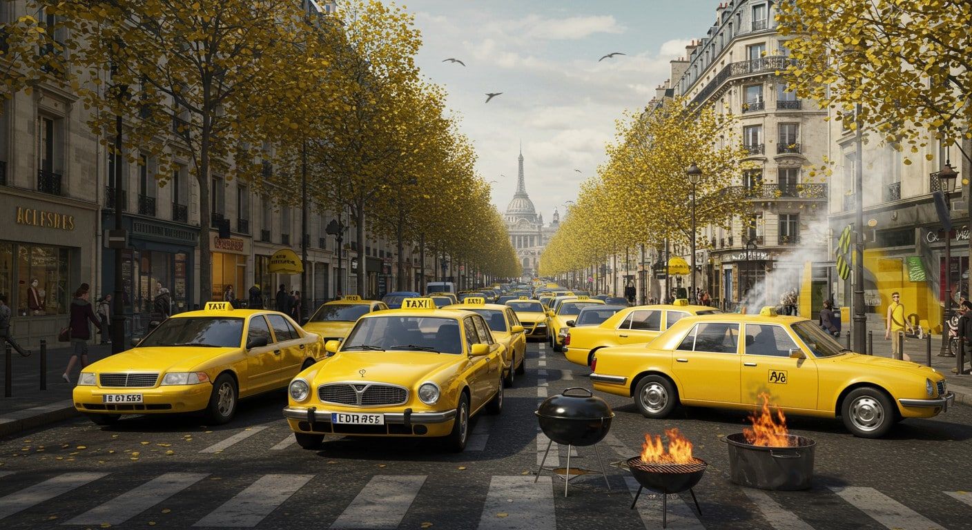 Les taxis maintiennent la pression : crise de la mobilité urbaine et défiance envers le gouvernement