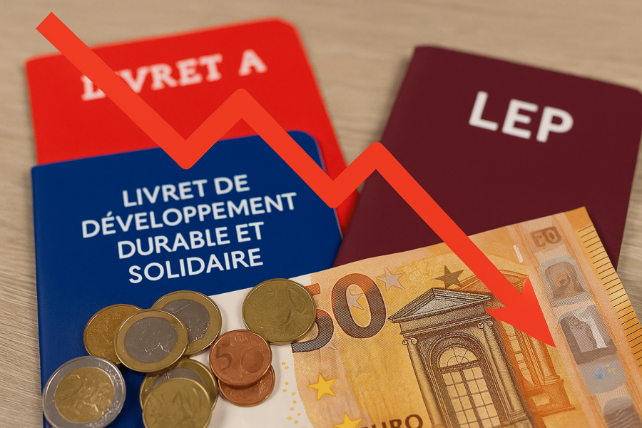 France — Baisse des taux d’intérêt du Livret A et du LEP à partir du 1er août 2025, des conséquences pour l’épargne populaire