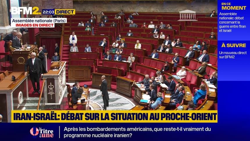 La guerre Iran-Israël, un débat interrompu par une fuite d’eau à l’Assemblée