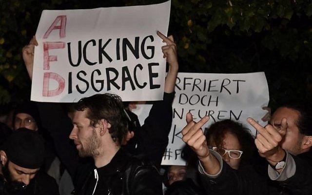 Plusieurs personnes manifestent en Allemagne contre l'AFD et l'extrême-droite