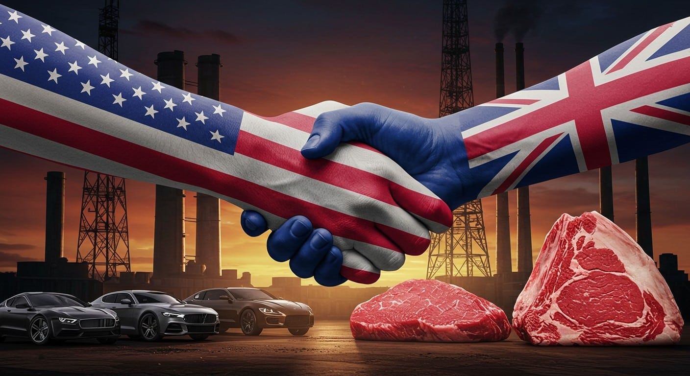 Accord de libre-échange Royaume-Uni – États-Unis : un pacte sous pression, enjeux et conséquences mondiales