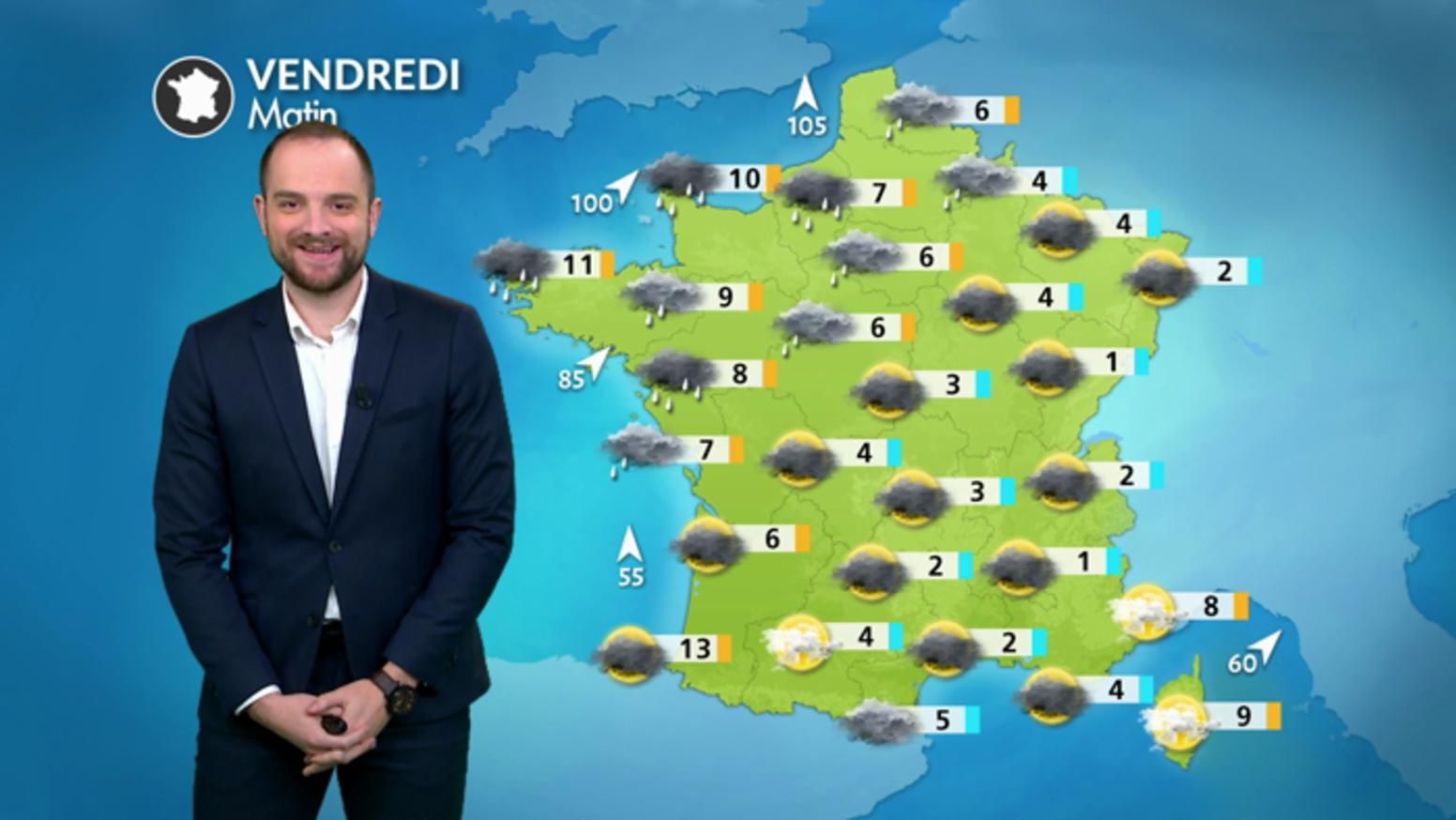 Alerte aux fortes pluies dans le nord-ouest de la France pour le 24 janvier