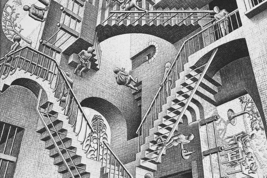 M.C. Escher au Grand Palais : Quand l’Architecture de l’Impossible Défie le Réel