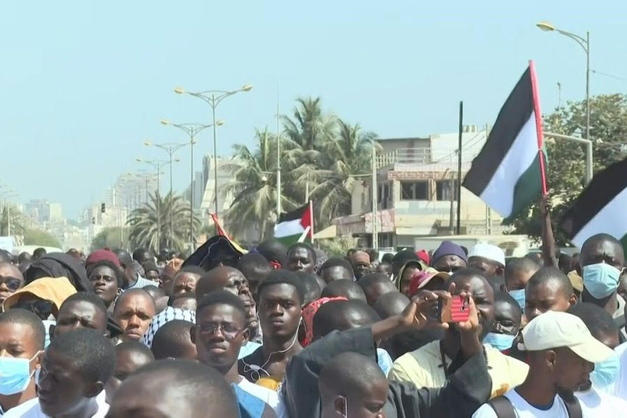 Sénégal : Une manifestation à Dakar en soutien à la Palestine