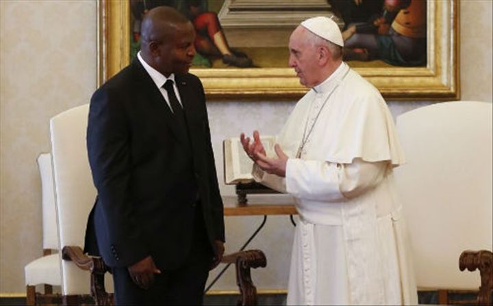 Le Pape François a reçu au Vatican le président centrafricain Faustin Touadera
