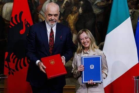 Meloni annonce un accord avec l'Albanie pour héberger les migrants pendant le traitement des demandes d'asile