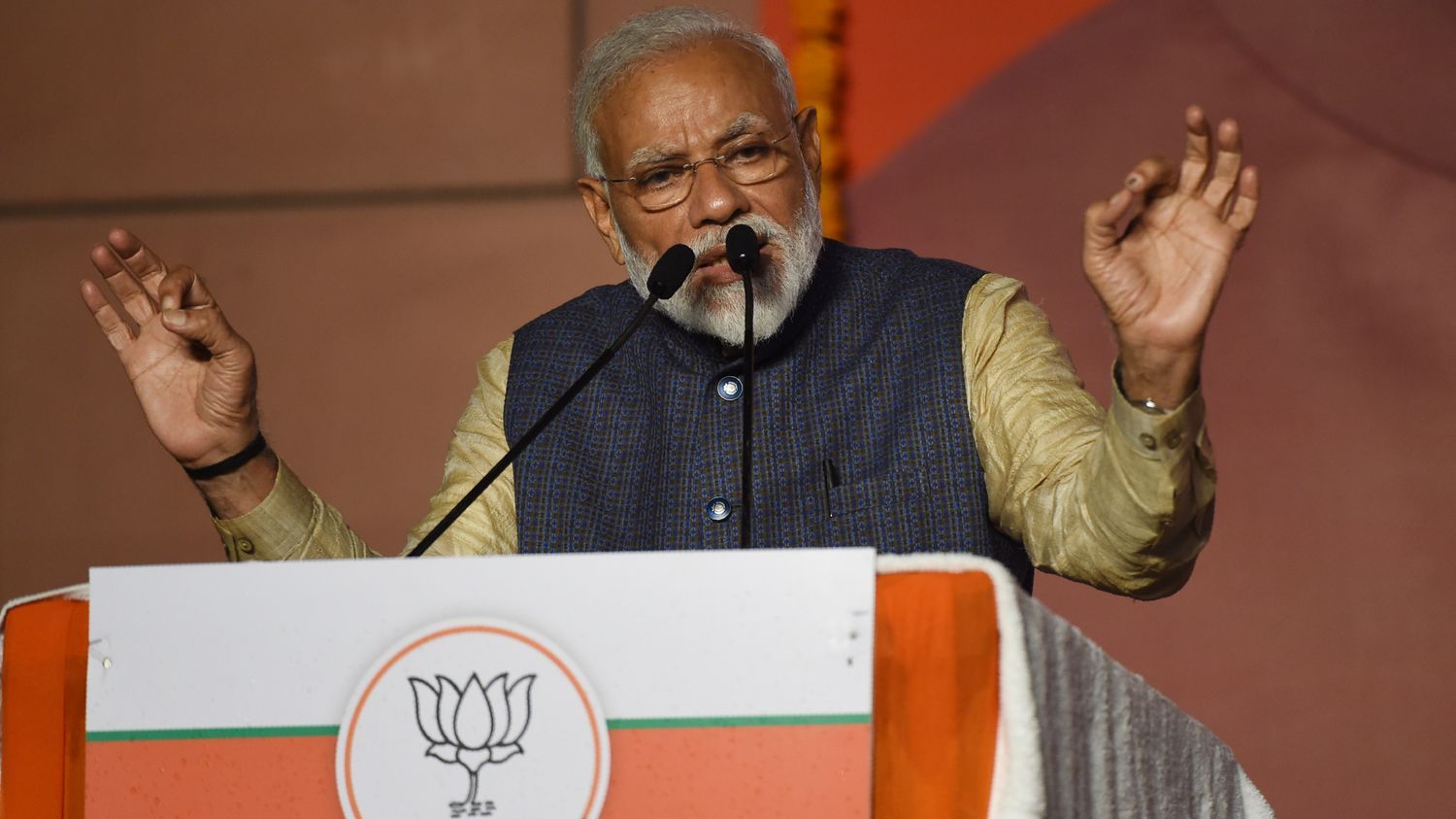 Nationalisme : législative en Inde, le culte de Narendi Modi , est le principal argument de la campagne du BJP
