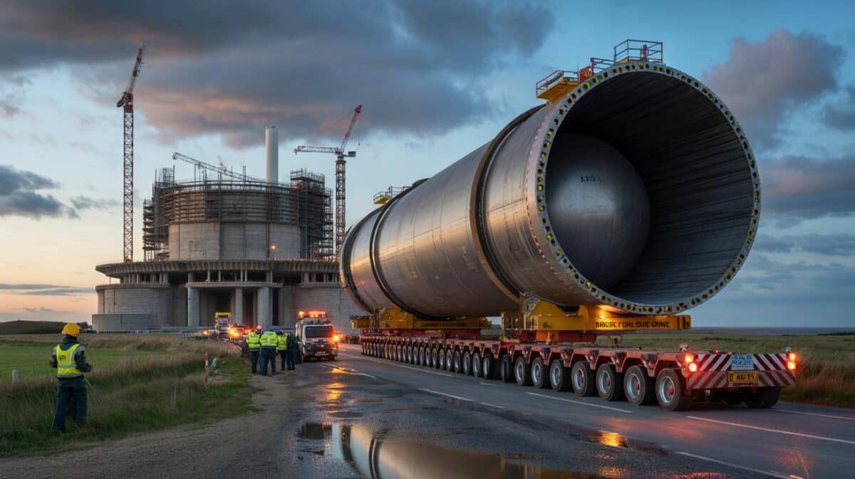 Nucléaire franco-britannique : L'arrivée du géant de 500 tonnes à Hinkley Point C marque un tournant industriel