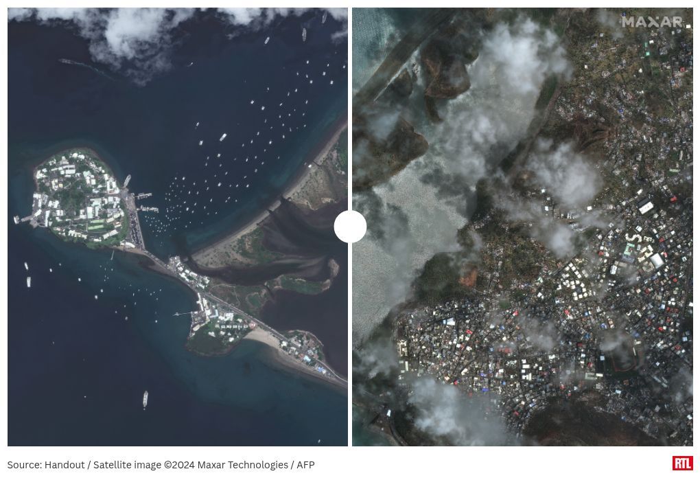 Cyclone Chido à Mayotte : Les images satellitaires révèlent l'ampleur dévastatrice des dégâts