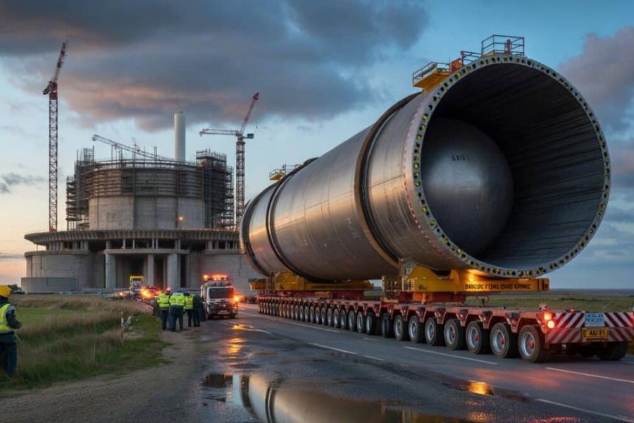 Nucléaire franco-britannique : L'arrivée du géant de 500 tonnes à Hinkley Point C marque un tournant industriel