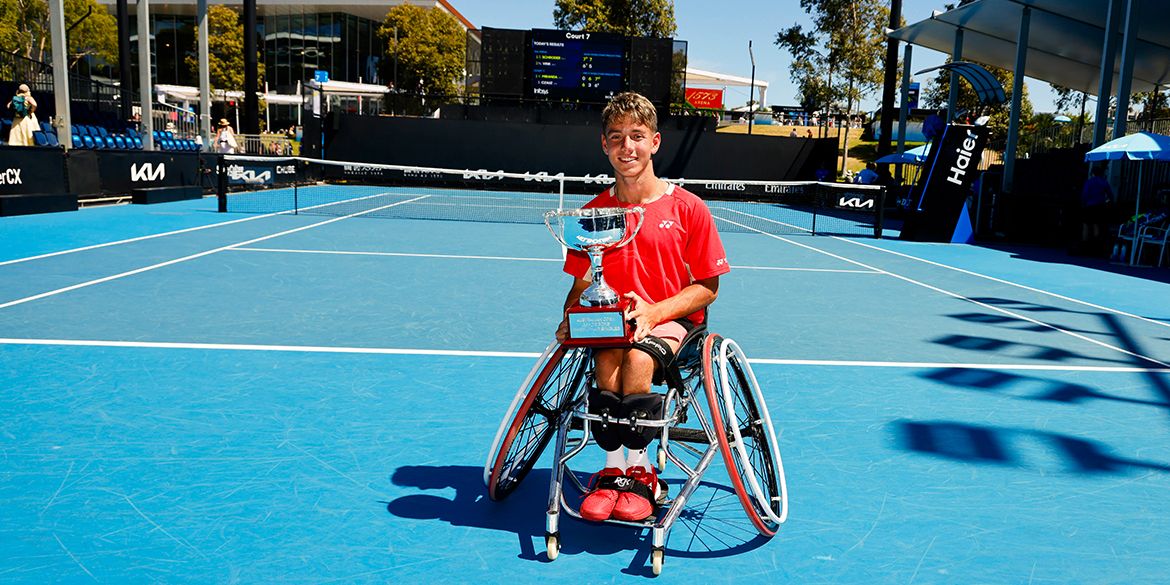 Charlie Cooper, 17 ans, champion handisport de tennis fauteuil aux États-Unis et en Australie