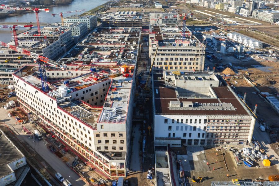 Futur CHU de Nantes : le gros du chantier bientôt achevé, les nouveaux délais respectés